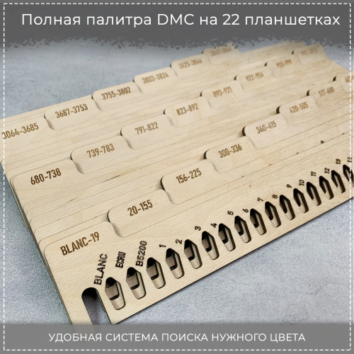 Органайзер для хранения мулине DMC и аналогов, усиленный 30 см фото 7